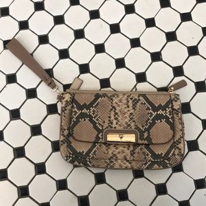 Authentic Coach Leather Embossed Kristin Clutch